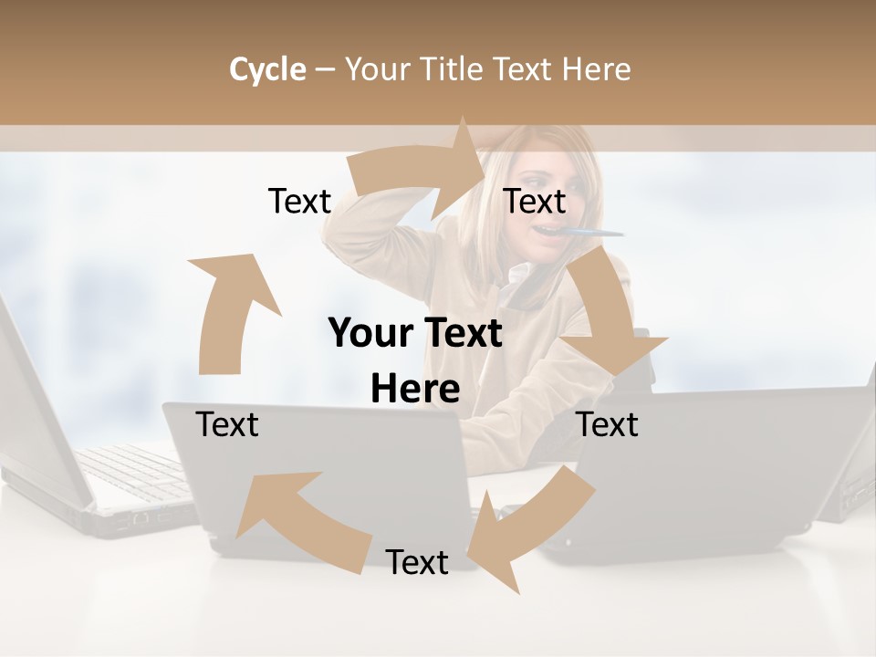 Vest Work Female PowerPoint Template
