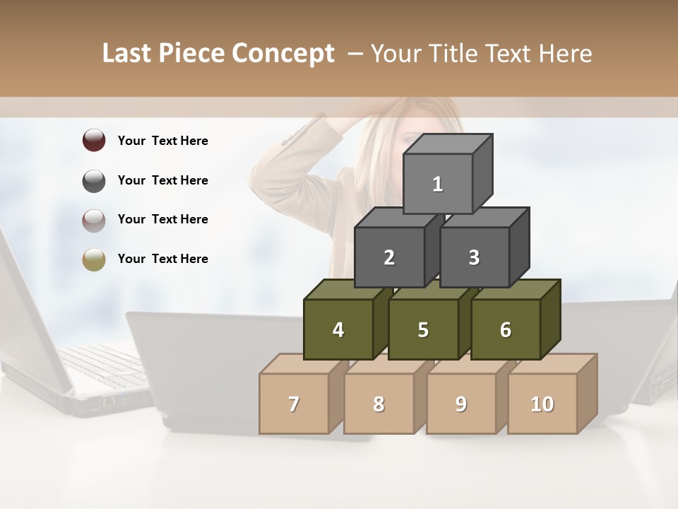 Vest Work Female PowerPoint Template