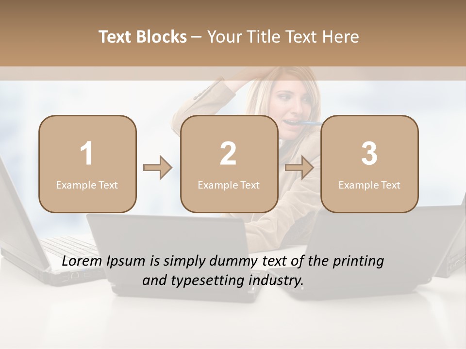Vest Work Female PowerPoint Template