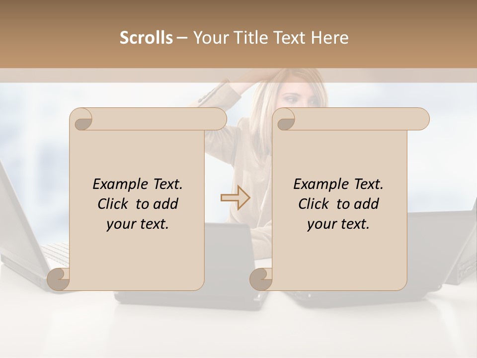 Vest Work Female PowerPoint Template
