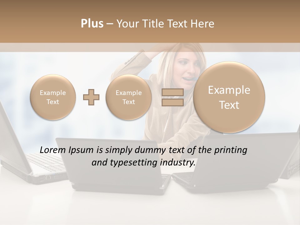 Vest Work Female PowerPoint Template