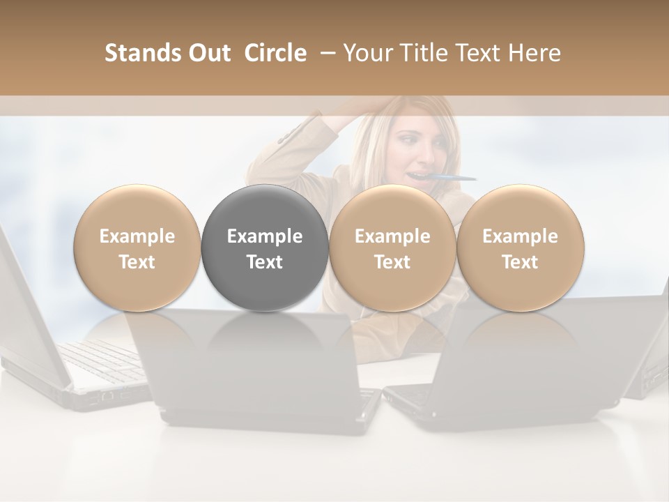 Vest Work Female PowerPoint Template