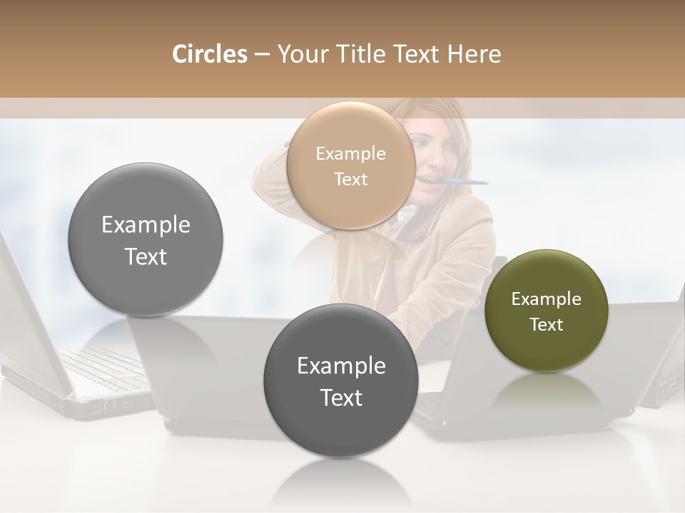 Vest Work Female PowerPoint Template