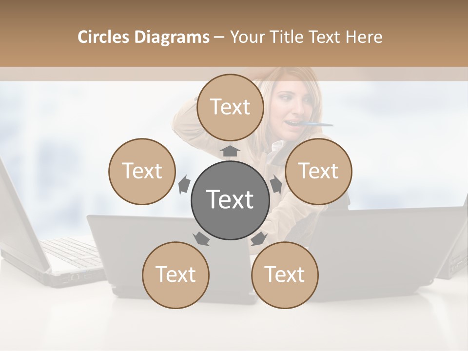 Vest Work Female PowerPoint Template