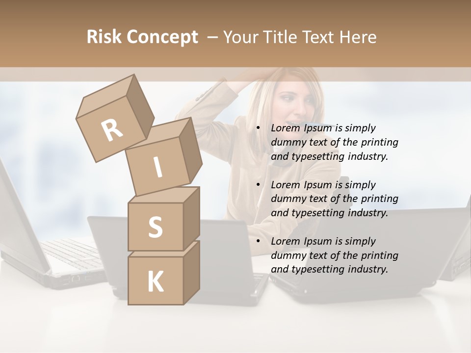 Vest Work Female PowerPoint Template