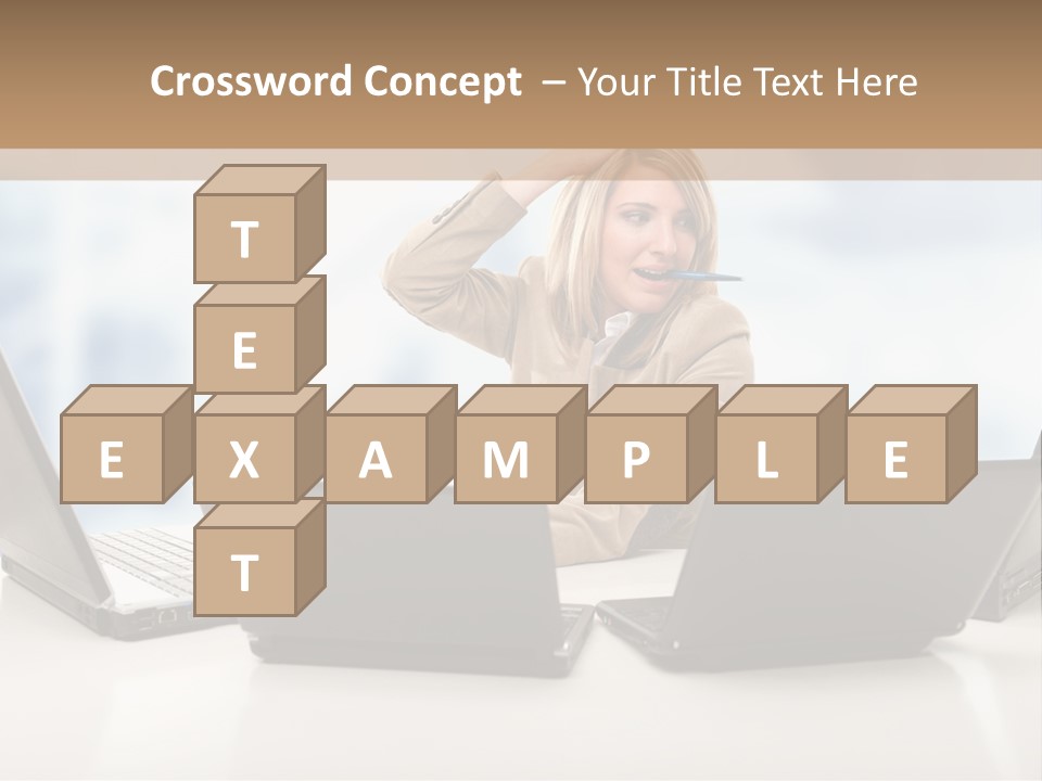 Vest Work Female PowerPoint Template