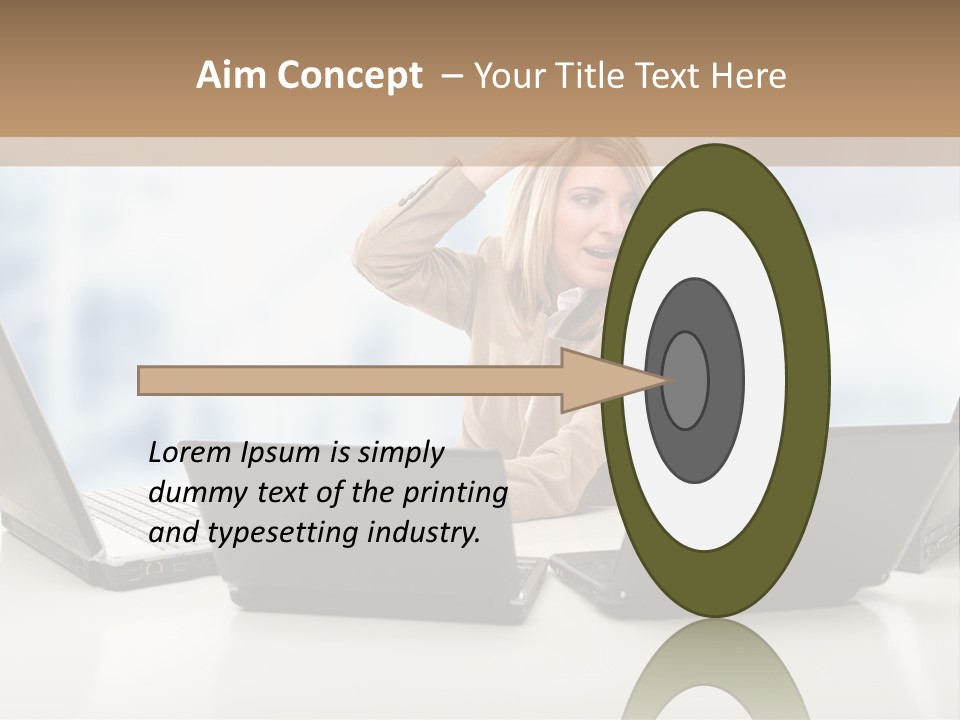 Vest Work Female PowerPoint Template