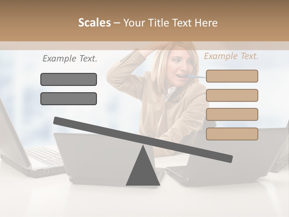 Vest Work Female PowerPoint Template