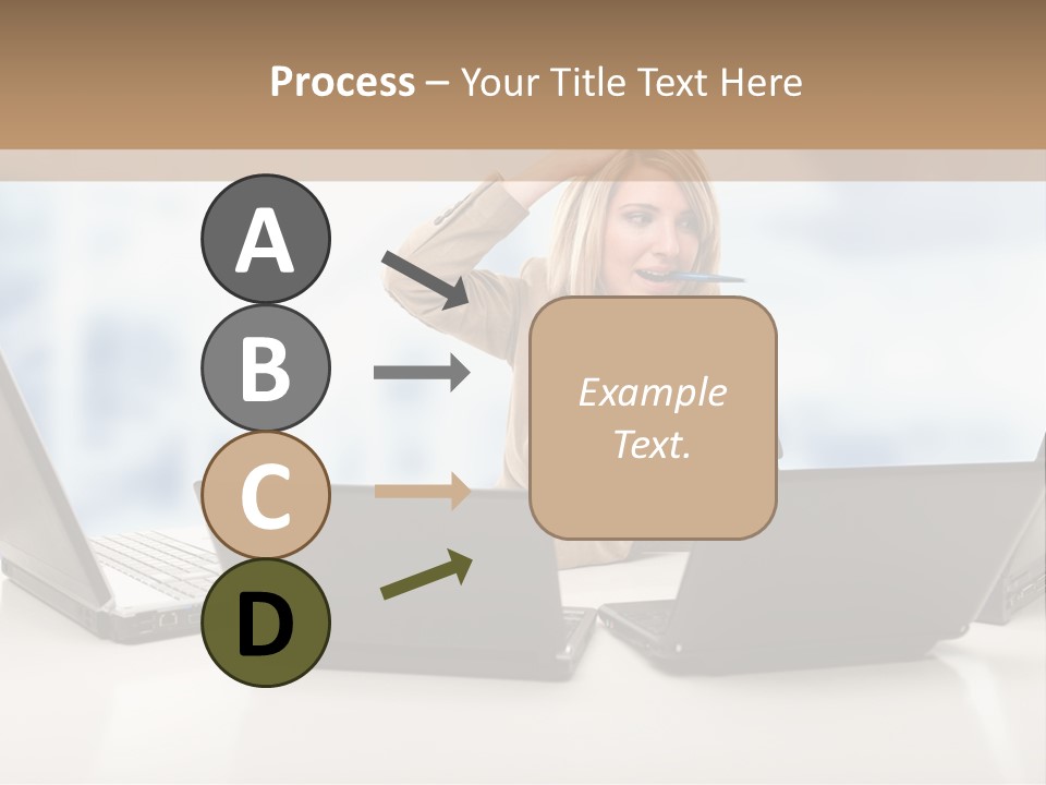 Vest Work Female PowerPoint Template