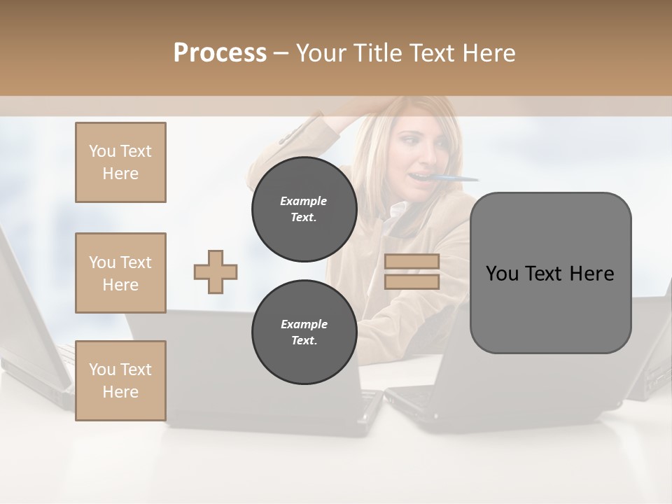 Vest Work Female PowerPoint Template