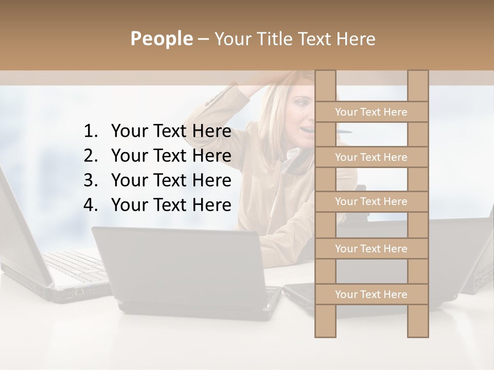 Vest Work Female PowerPoint Template