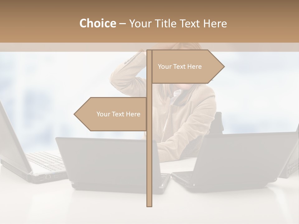 Vest Work Female PowerPoint Template