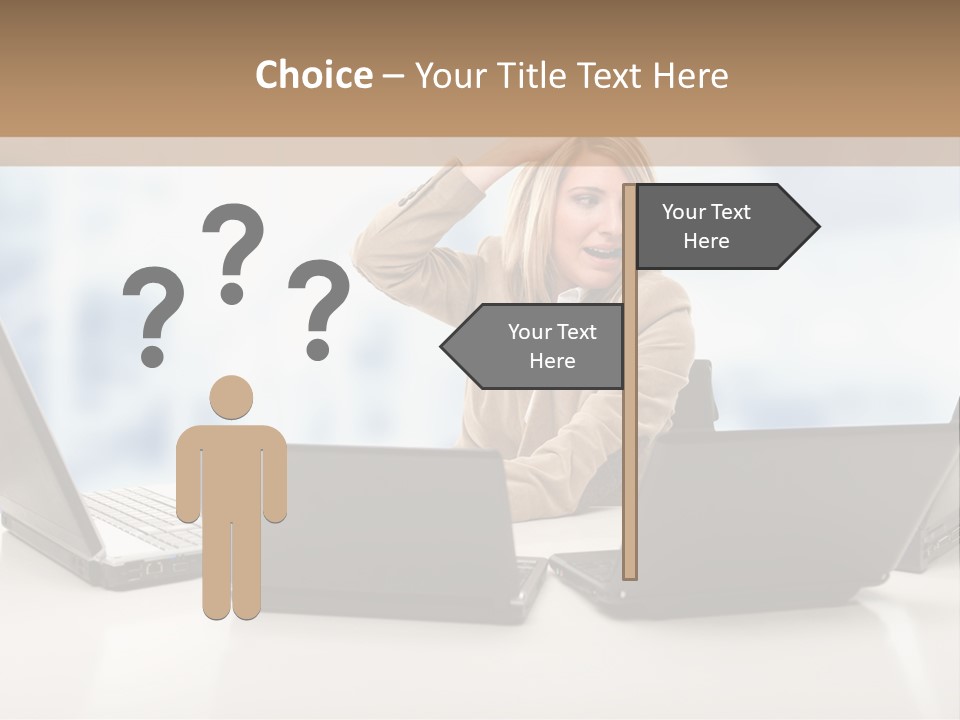 Vest Work Female PowerPoint Template