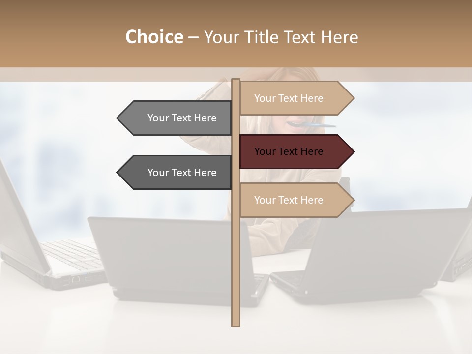 Vest Work Female PowerPoint Template