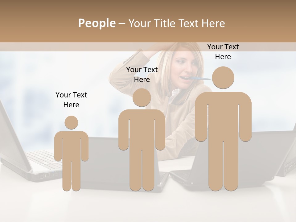 Vest Work Female PowerPoint Template