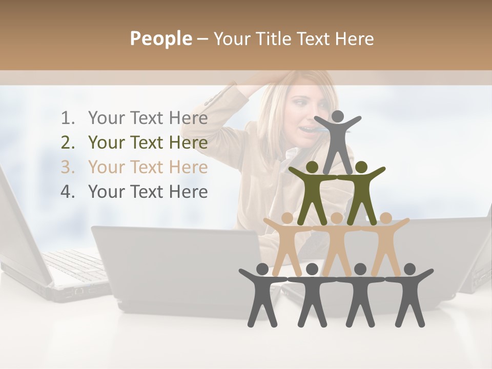 Vest Work Female PowerPoint Template