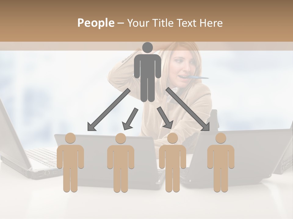 Vest Work Female PowerPoint Template