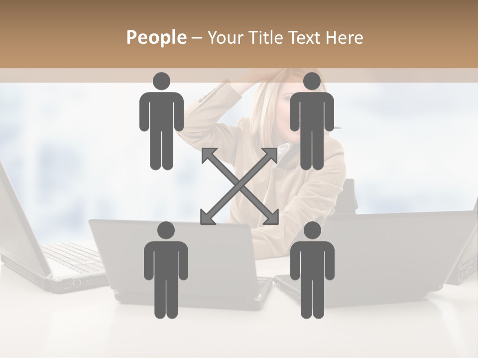 Vest Work Female PowerPoint Template