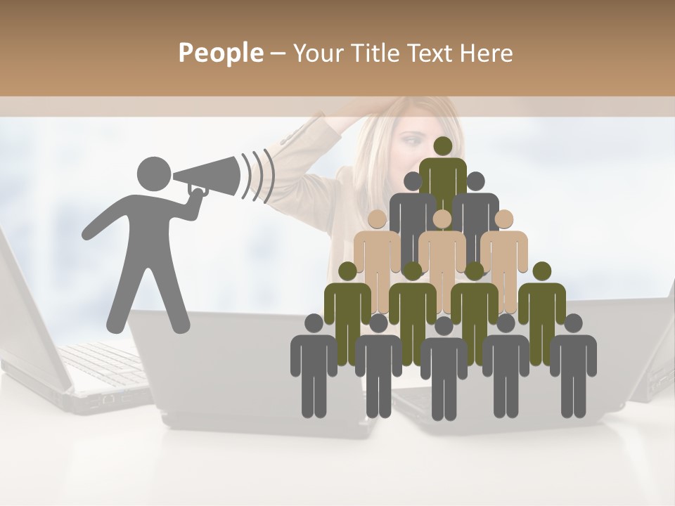 Vest Work Female PowerPoint Template