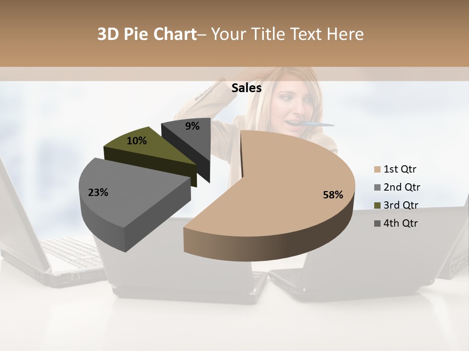 Vest Work Female PowerPoint Template