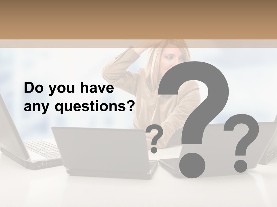 Vest Work Female PowerPoint Template