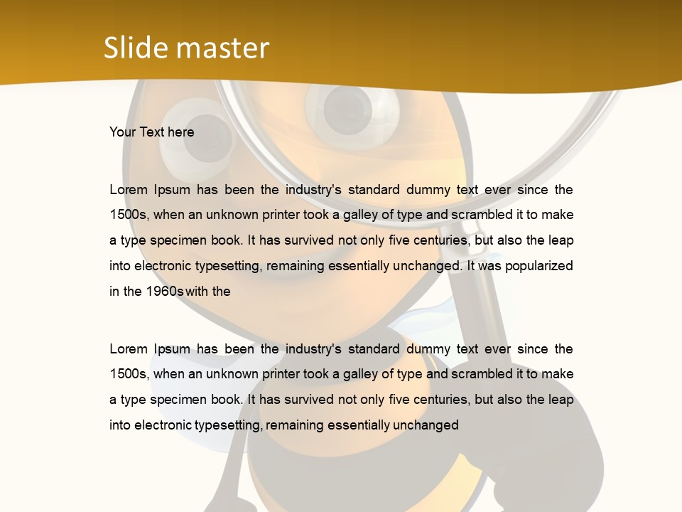 Voler Bee Noir PowerPoint Template