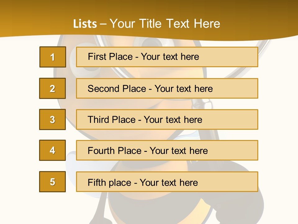Voler Bee Noir PowerPoint Template