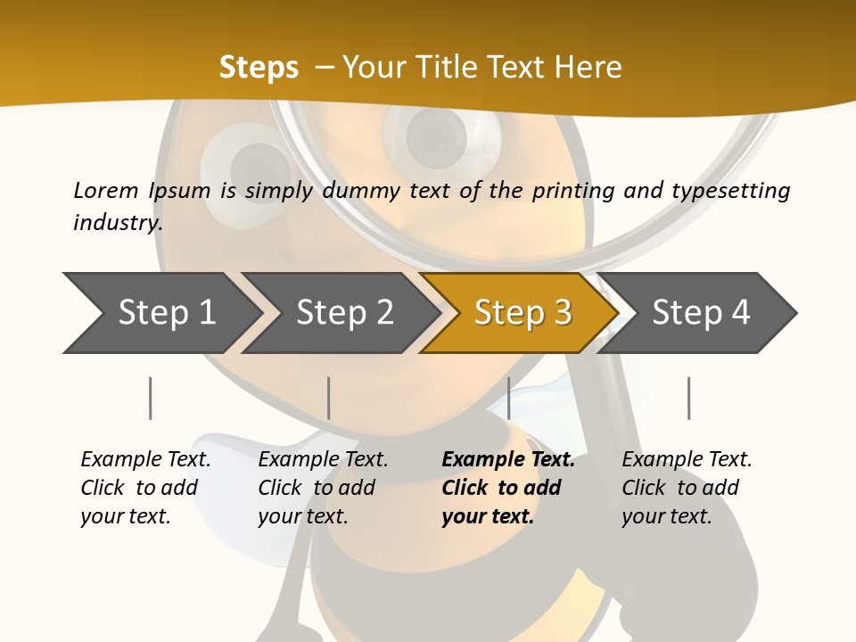 Voler Bee Noir PowerPoint Template