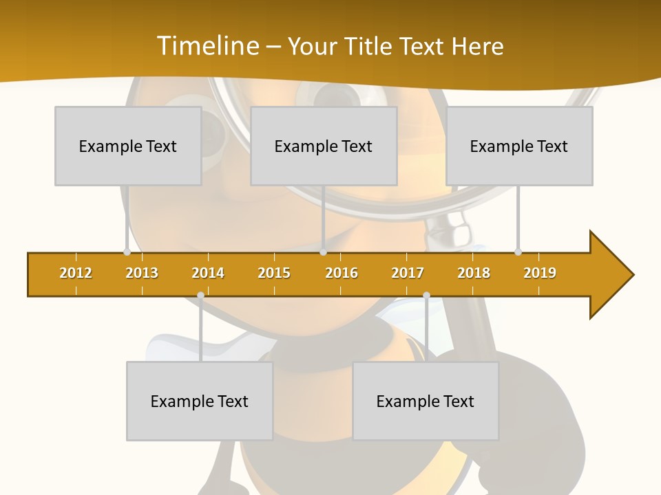 Voler Bee Noir PowerPoint Template