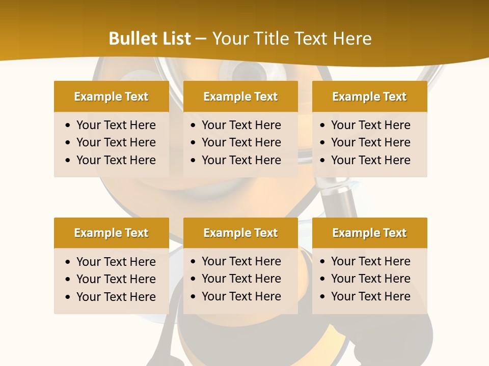 Voler Bee Noir PowerPoint Template