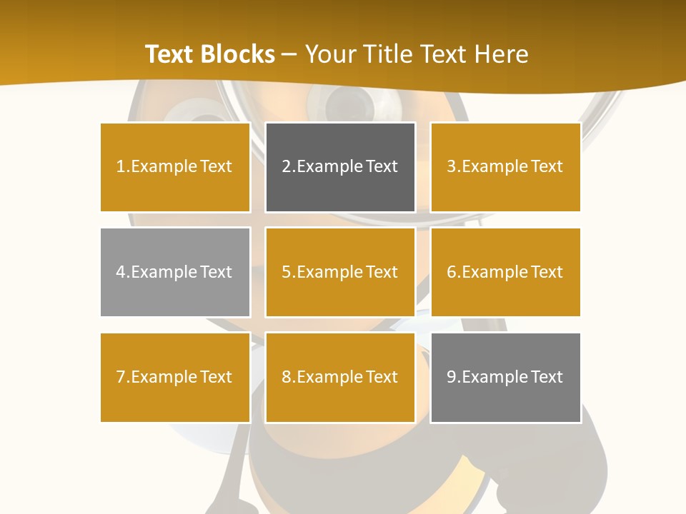 Voler Bee Noir PowerPoint Template