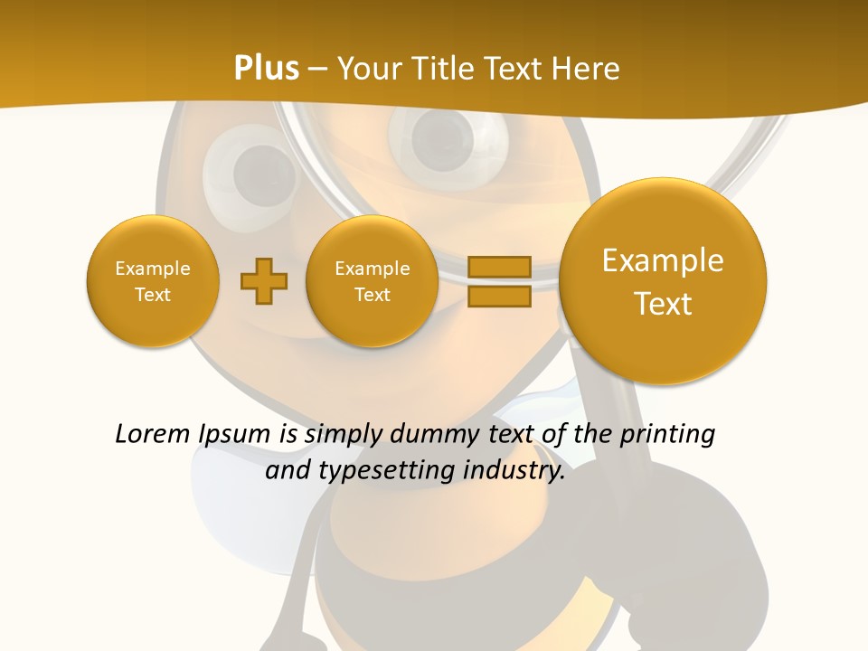 Voler Bee Noir PowerPoint Template