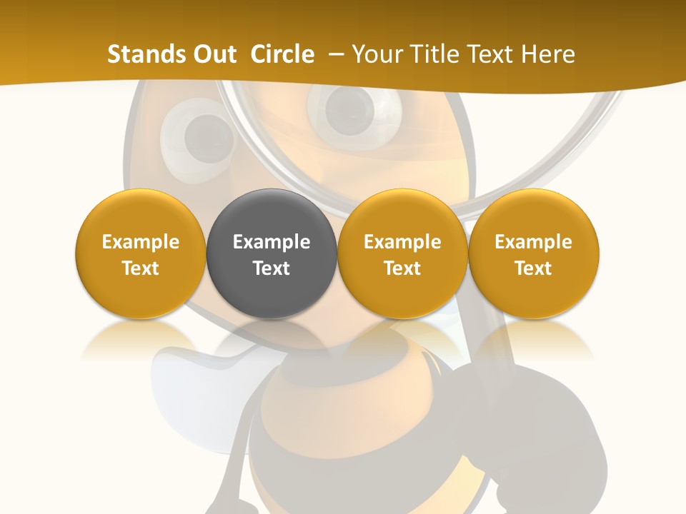 Voler Bee Noir PowerPoint Template