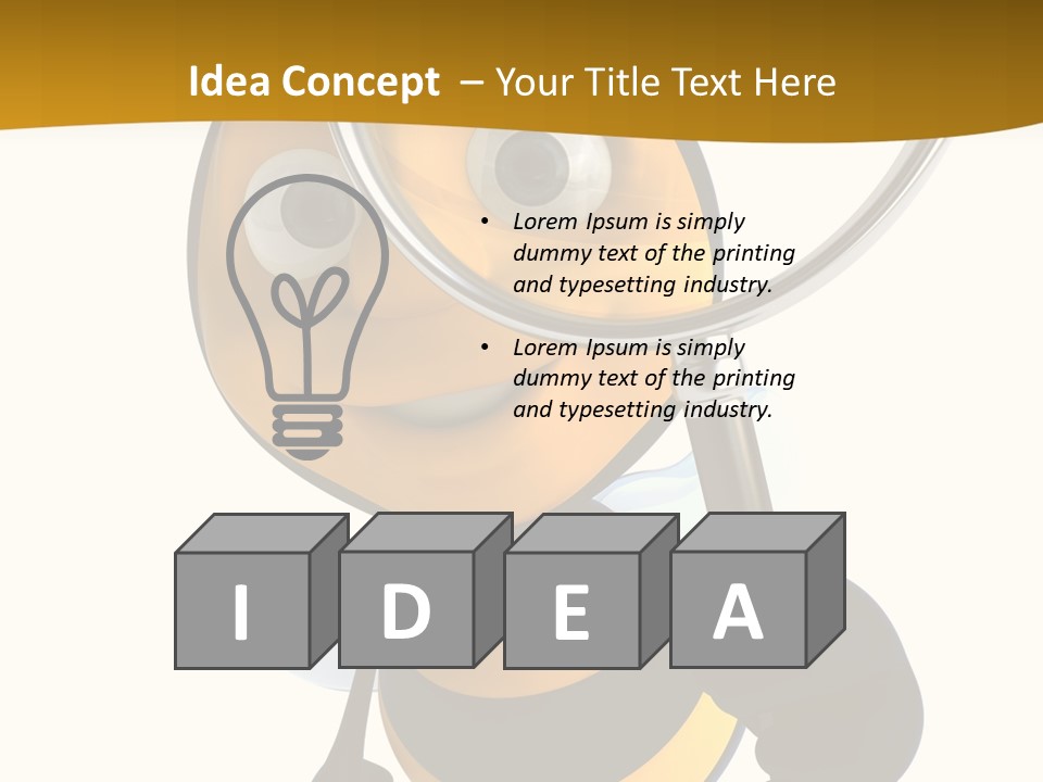 Voler Bee Noir PowerPoint Template