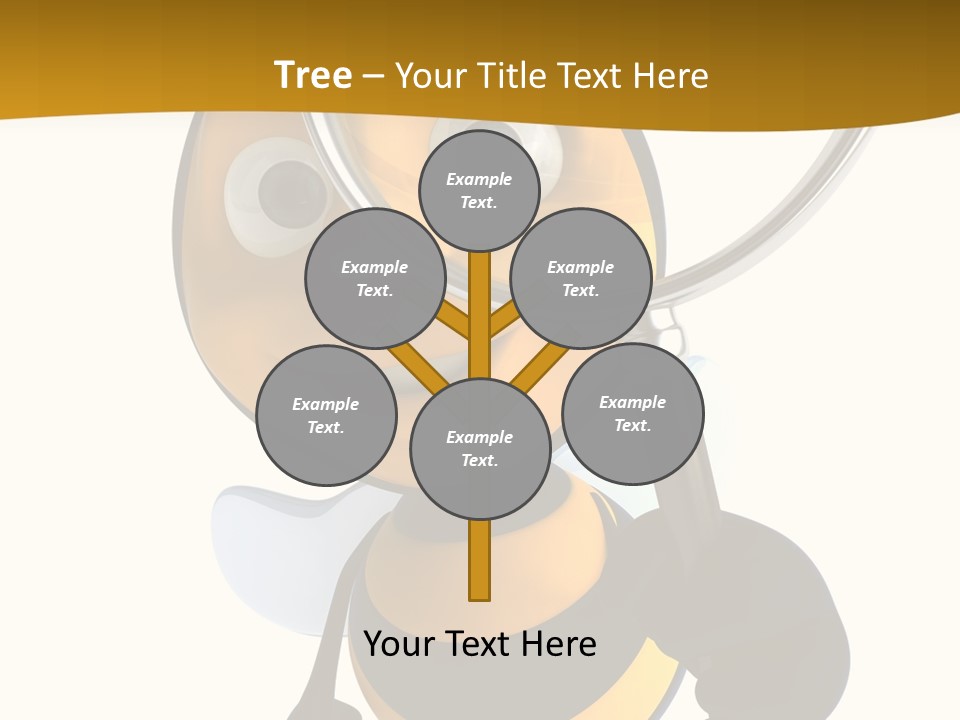 Voler Bee Noir PowerPoint Template