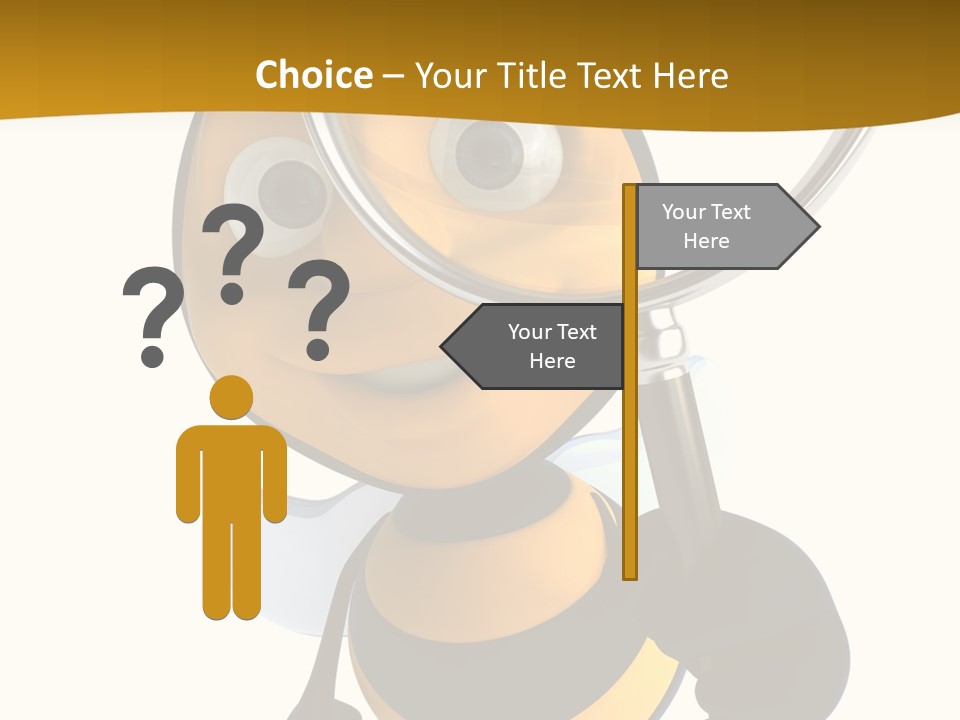 Voler Bee Noir PowerPoint Template