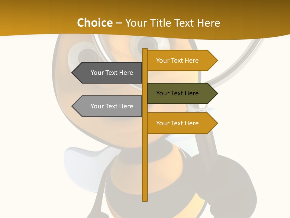 Voler Bee Noir PowerPoint Template