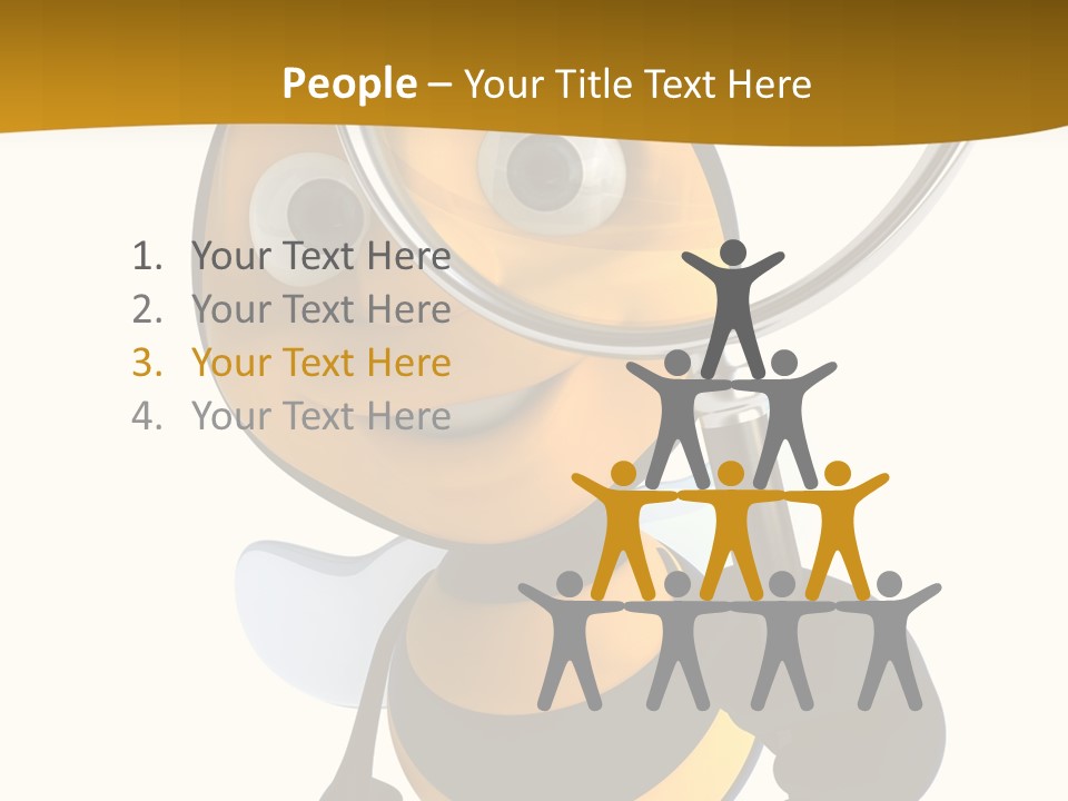 Voler Bee Noir PowerPoint Template