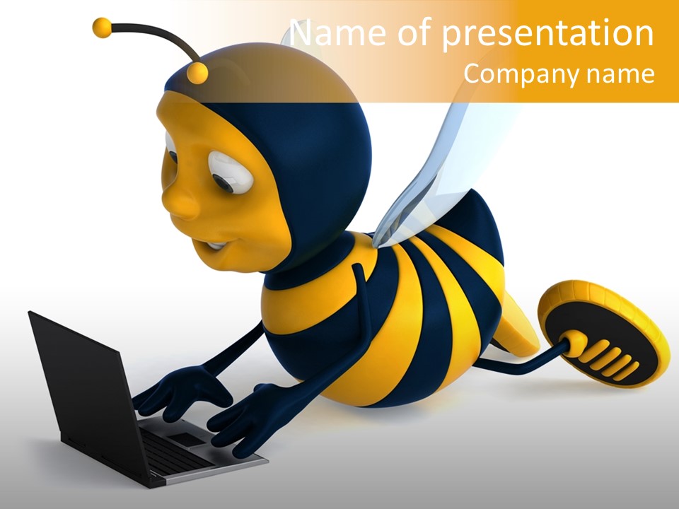 Internet Animal Ordinateur PowerPoint Template