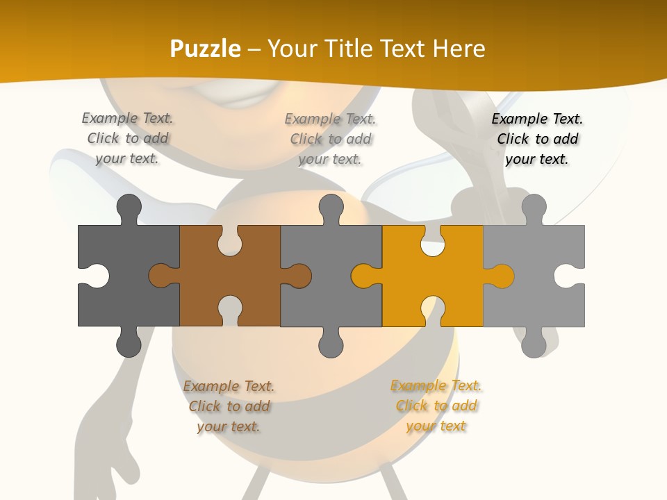 Character Insecte Pollen PowerPoint Template