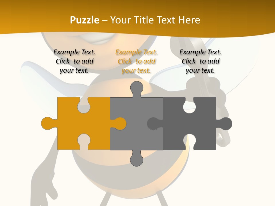 Character Insecte Pollen PowerPoint Template