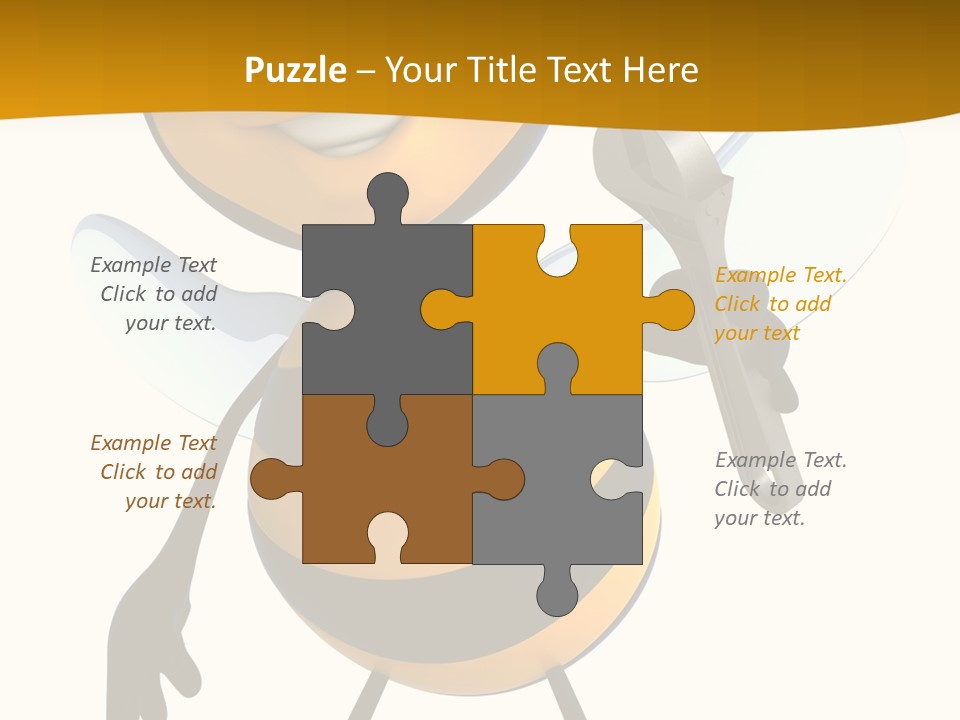 Character Insecte Pollen PowerPoint Template