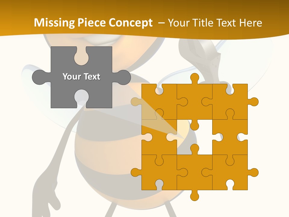 Character Insecte Pollen PowerPoint Template