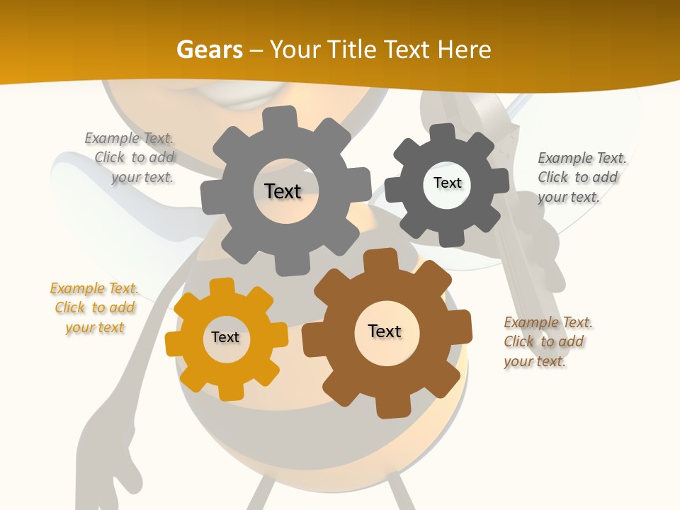 Character Insecte Pollen PowerPoint Template