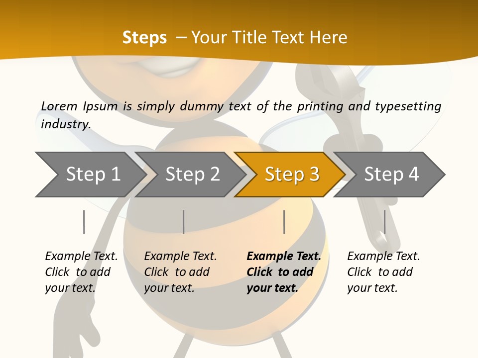 Character Insecte Pollen PowerPoint Template