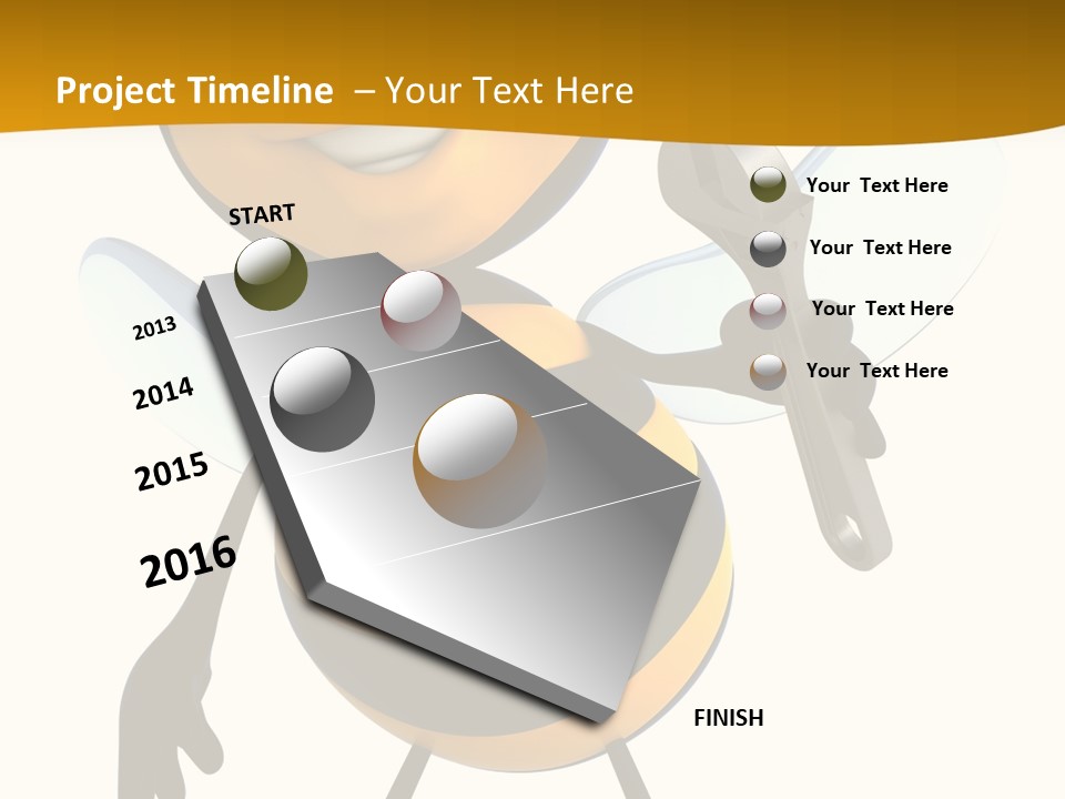 Character Insecte Pollen PowerPoint Template