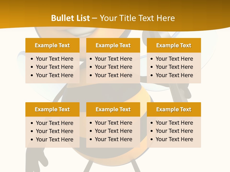 Character Insecte Pollen PowerPoint Template