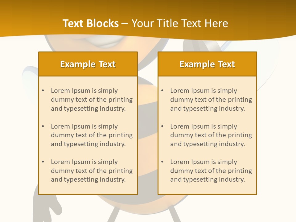 Character Insecte Pollen PowerPoint Template