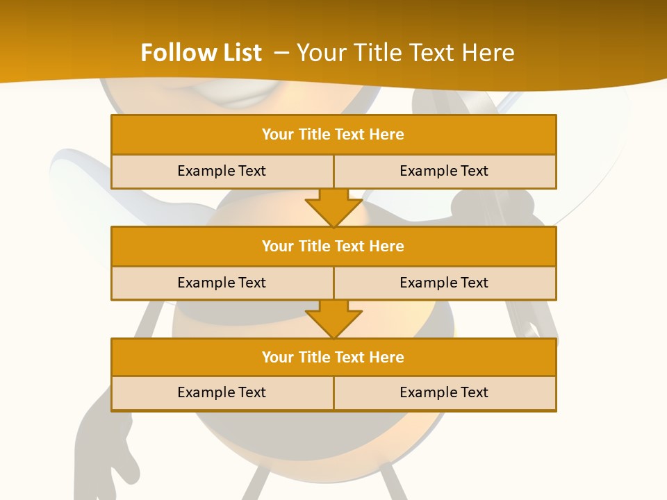 Character Insecte Pollen PowerPoint Template