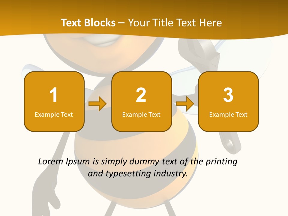 Character Insecte Pollen PowerPoint Template